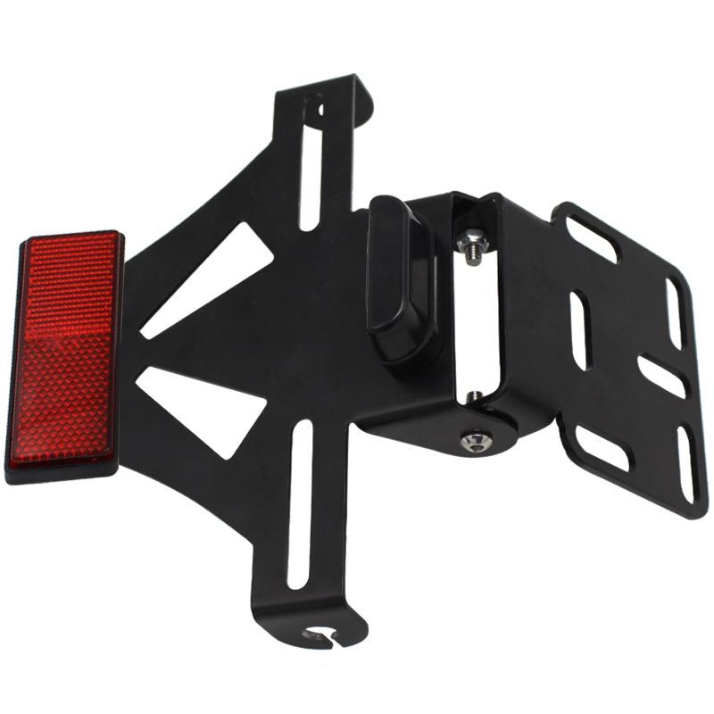 

Universal Motorcycle Adjustable Angle License Number Plate Frame Holder Bracket for Honda CBR1000R чёрный