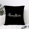 Jewelry PPomellato Cushion Cover Breathable Linen Pillow Cover SkinFriendly Home Decor Pillowcase with Hidden Zipper