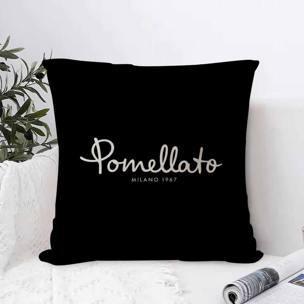 Jewelry PPomellato Cushion Cover Breathable Linen Pillow Cover SkinFriendly Home Decor Pillowcase with Hidden Zipper
