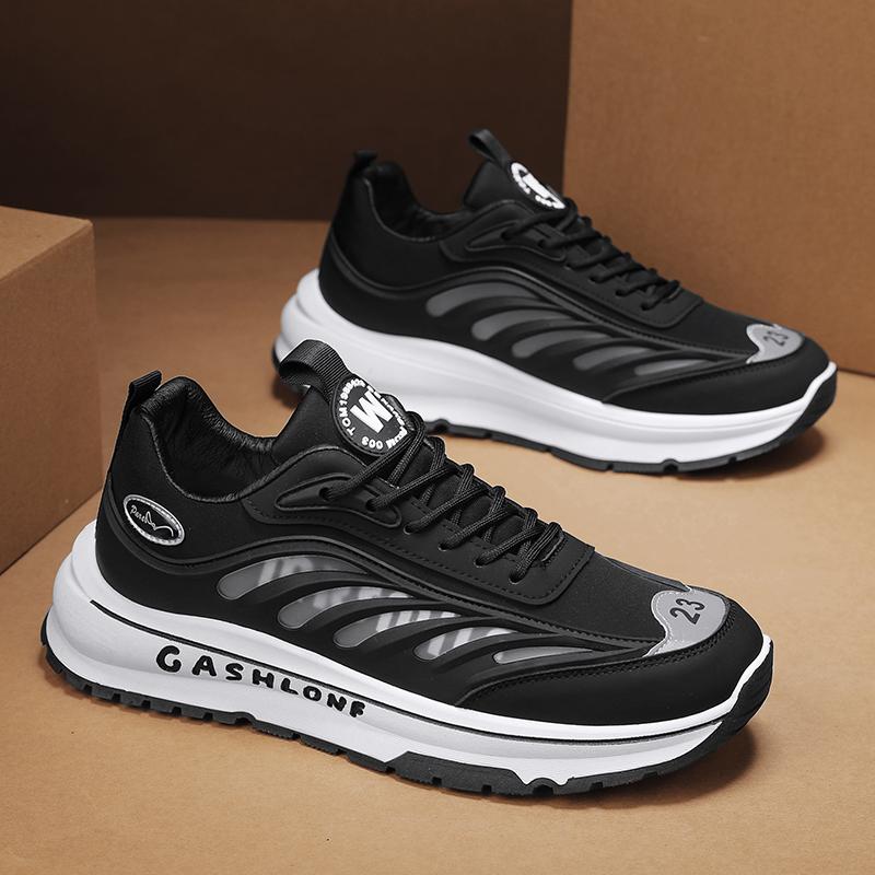 

Чоловічі білі кросівки Чоловічі легкі сітчасті кросівки для бігу для чоловіків Дихаюче спортивне повсякденне взуття Взуття для ходьби 44 чорний