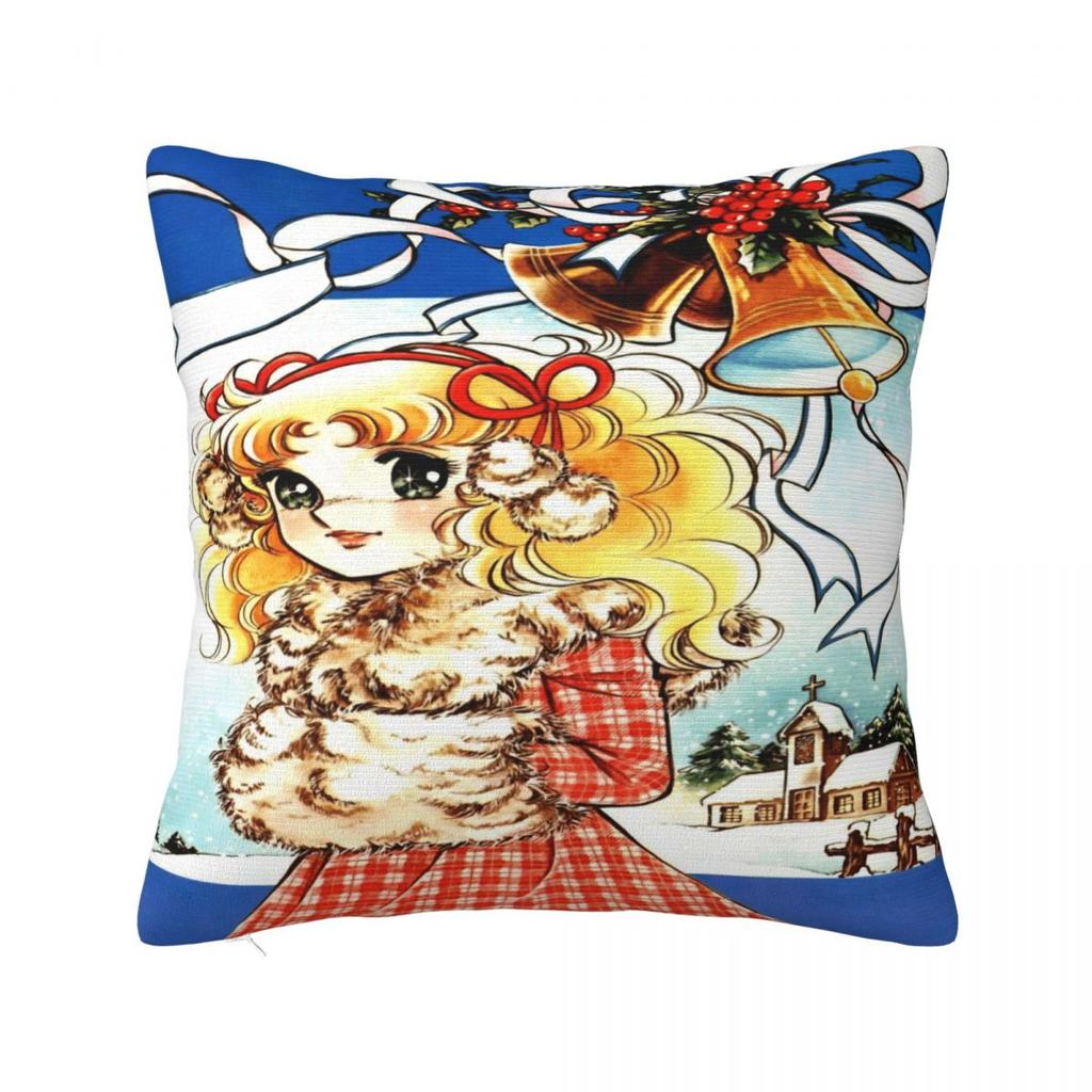 Candy Candy Manga Pillow Cover Soft Pillow Case Cushion Cover Cute Funny Graphic Pillowcases For Sofa Home Decoration