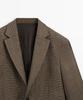 Massimo Dutti 100% Wool Houndstooth Blazer