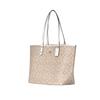 New COACH Canvas With Leather Tote Bag, Shopping Bag, Combo Bag, Handbag, Shoulder Bag Large Women's White & Khaki Monogram 36658-IMDQC