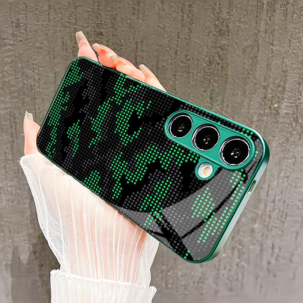 PhoneCase Atmosphere Simplicity High-end Electroplating Glass PhoneCase for Samsung Galaxy S26 S25 S24 S23 S22 S21 FE Ultra Plus