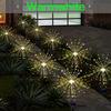 1 Pack Solar Fireworks Lights Outdoor,Holiday Lighting Firework Lights For Garden Patio,Halloween,Christmas,Wedding,Wall Decor