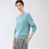 Lekasha Cashmere Women's Saddle Shoulder Round Neck Long Sleeve Sweater
