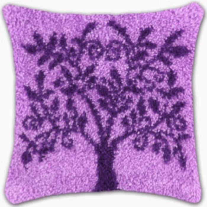 Flowers Plants Series Latch Hook Kit Butterfly Handmade Embroidery Pillow 3d Segment Embroidery Pillow Wool Handcraft Supplies 