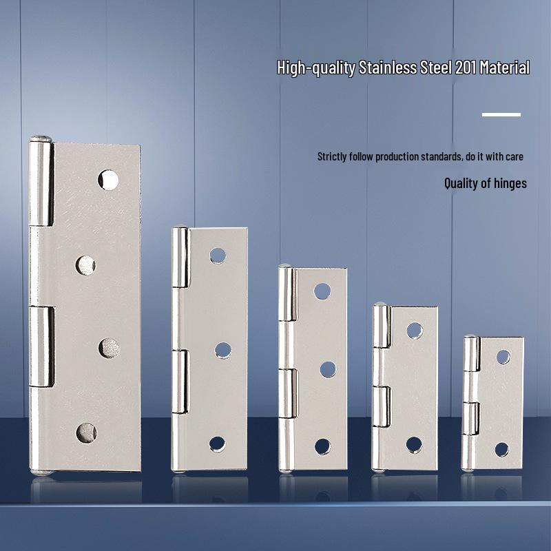 Stainless Steel Door & Window Hinges - Sizes: 1" To 4", Ideal for Picture Frames, Flat Opening, and Small Applications.
