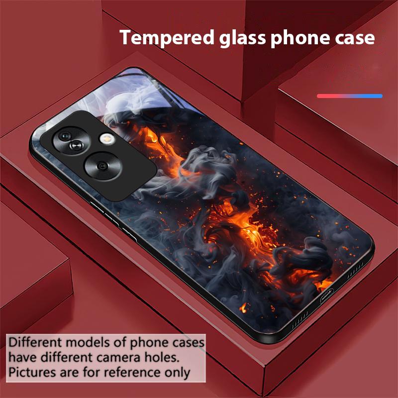 Bunte Zigaretten Für Oppo A79 5G 58 78 74 60 4G Reno 11F Realme GT 6 11 Note 50 10 C55 X2 Gehärtetes Glas Schwarze Handyhülle
