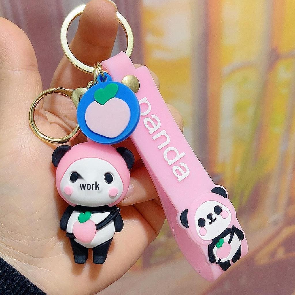 Cute Cartoon Panda Keychain Pendant - Perfect Birthday Gift for Friends
