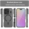 For iPhone 17 Pro Case Compatible with MagSafe TPU+PC Matte Translucent Phone Back Cover