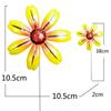 Garden Stakes Iron Flower Stakes Outdoor Garden 38cm Long Indoor Displays Pot Plants Decor Wrought Iron Flower Stakes