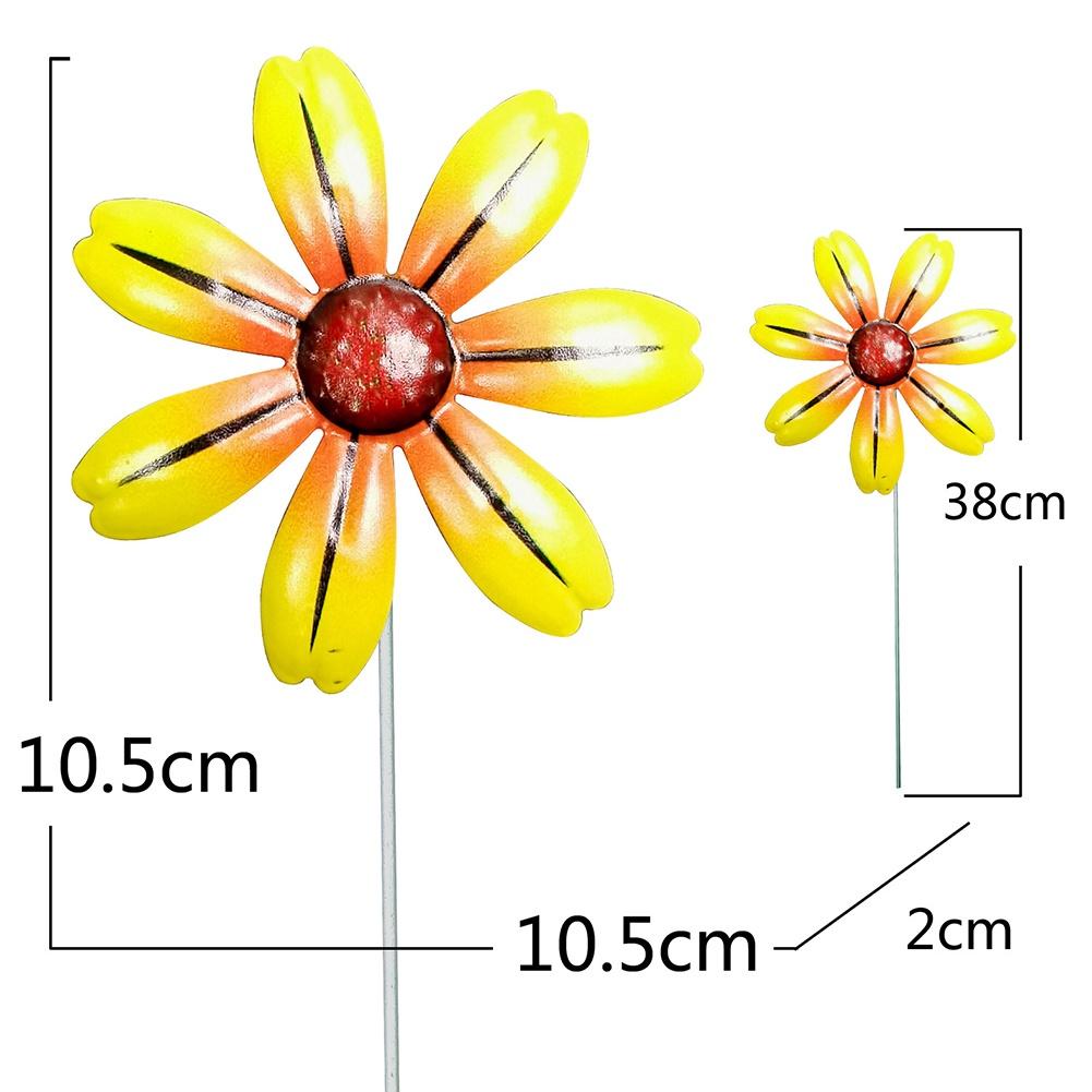 Garden Stakes Iron Flower Stakes Outdoor Garden 38cm Long Indoor Displays Pot Plants Decor Wrought Iron Flower Stakes