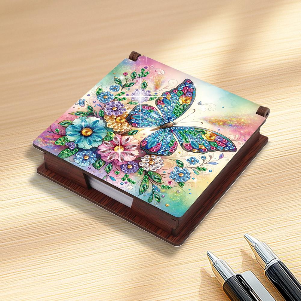 1pc Diamond Painting Kit Note Box 160 Sticky Notes Diamond Art Notebook Box DIY Diamond Art Note Box for Work Desk Organization