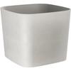 Pot de fleurs carré - GARDEN ID - Swing Carré - 36 L - 40 x 40 h 32 cm - Pierre Blanche
