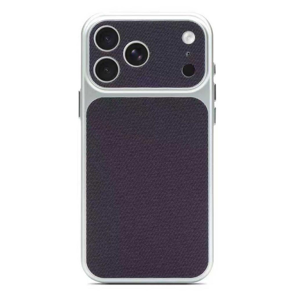 For iPhone 17 Pro Magnetic Case Fabric Texture PC Anti-Scratch Phone Cover Compatible with MagSafe