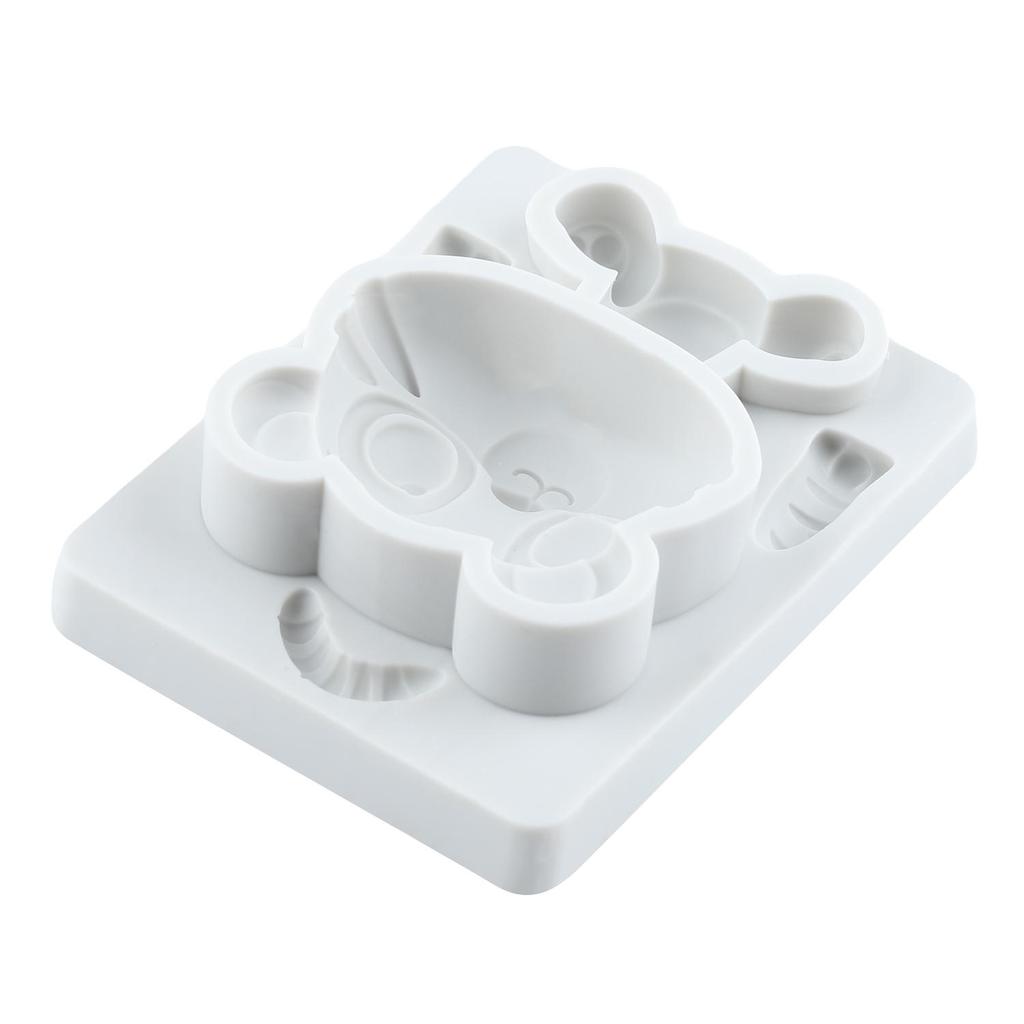 Tiger Silicone Molds Woodland Animal Fondant Mold Cake Decorating Tools Cupcake Topper Chocolate Candy Craft Gum Paste Polymer Clay