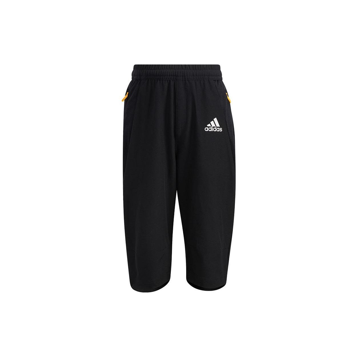 Adidas Однотонные брюки с логотипом, семиточечные, повседневные, для детей, черные H40278 110