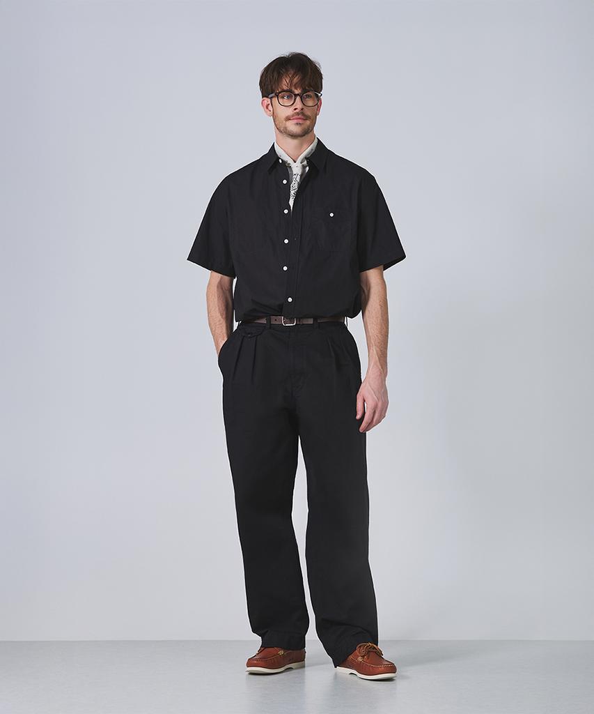 Geonjiulleunseu Cotton Double-Pleat Chino Pants Collection
