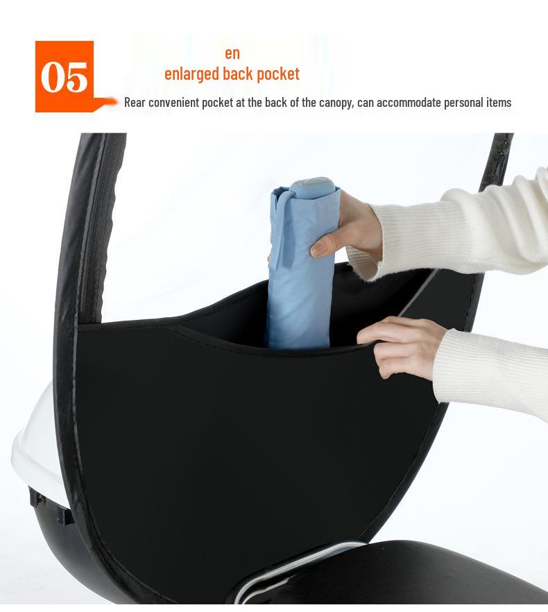 Thickened Electric Bicycle & Motorcycle Sunshade Rainproof Canopy