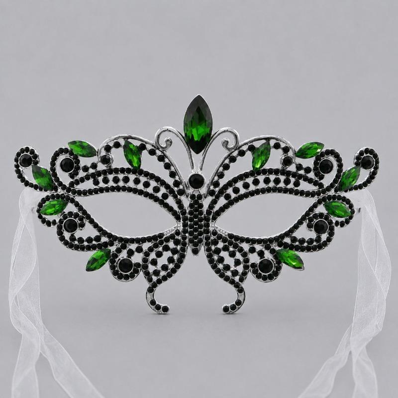 Luxurious Alloy Full-face Mask, Halloween Party, Birthday Masquerade, Bride's High-end Mask