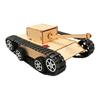 Engaging Wooden Tank Model Educational Electric Science Experiment Set With Moving Track For Kids Science Exploration