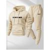 Popular Casual Fashionable Men's Women's Hoodie Set With Printed Drawstring Sports