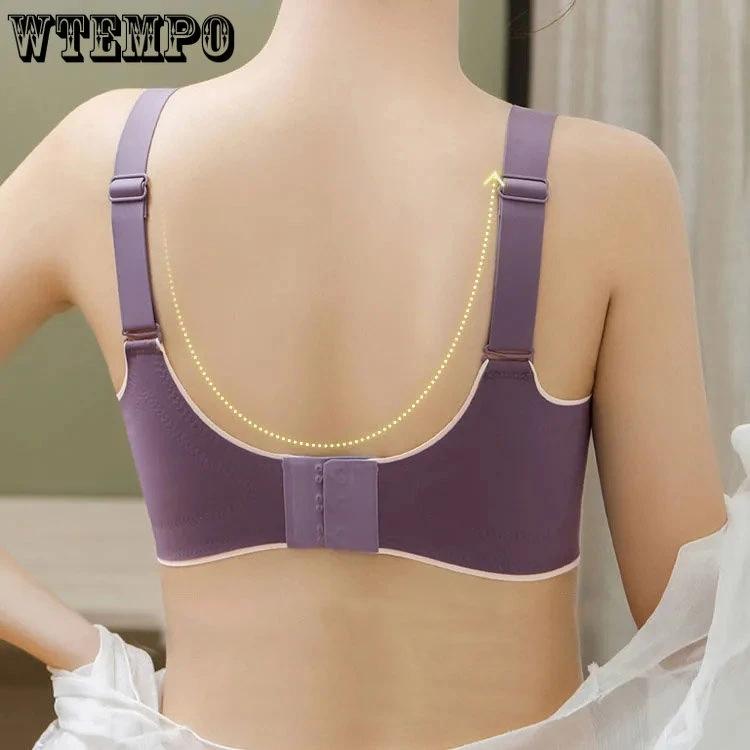 Latexová podprsenka pro ženy Bezešvé spodní prádlo Bez ocelového prstenu Shromážděte Sportovní Krása Push Up Sexy spodní prádlo Bralette Plus Size