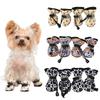 4 pièces/ensemble Hiver Imperméable Chaussures pour Chien Petits Moyens Chiens Doux Antidérapant Chaud Réglable Bottes de Pluie pour Chiot Yorkshire Carlin Fournitures