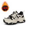 Platform leather shoes women's autumn new fashion versatile sports trendy shoes