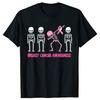 Funny Breast Cancer Awareness Skeleton Graphic Tshirts Men Womens Fashion Casual Tshirt 100 Cotton Loose Oversized T Shirt