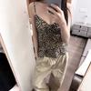 Sexy Spice Girl V-neck Leopard Print Sleeveless Sling Vest Women's Summer New Ruffle Edge Hem Temperament Slim Top