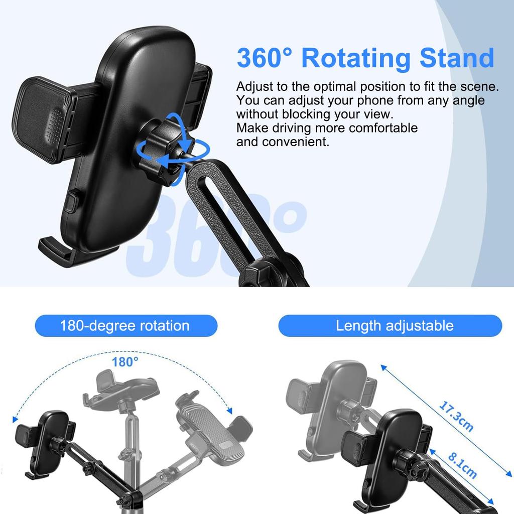 Bruce Shark Car Phone Car Cup Drink Phone Inch Phone Car Mechanical 360 Degree Rotation with Cup Holder & Holder, 2-in-1 Holder, Holder, Holder,