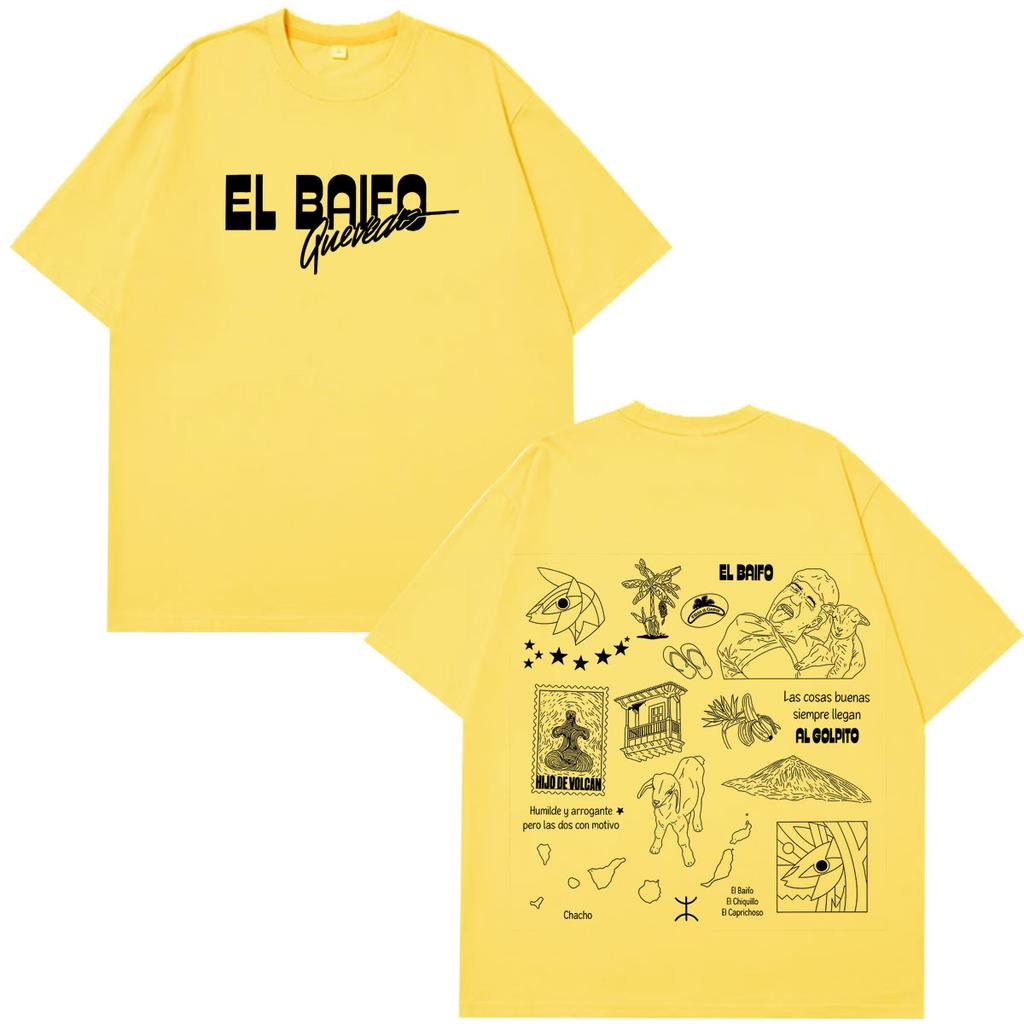 QUEVEDO EL BAIFO Album 2026 Tour Graphics T Shirt Unisex Unisex Hiphop Harajuku Tshirt Summer Cotton Loose Casual Vintage Tshirts