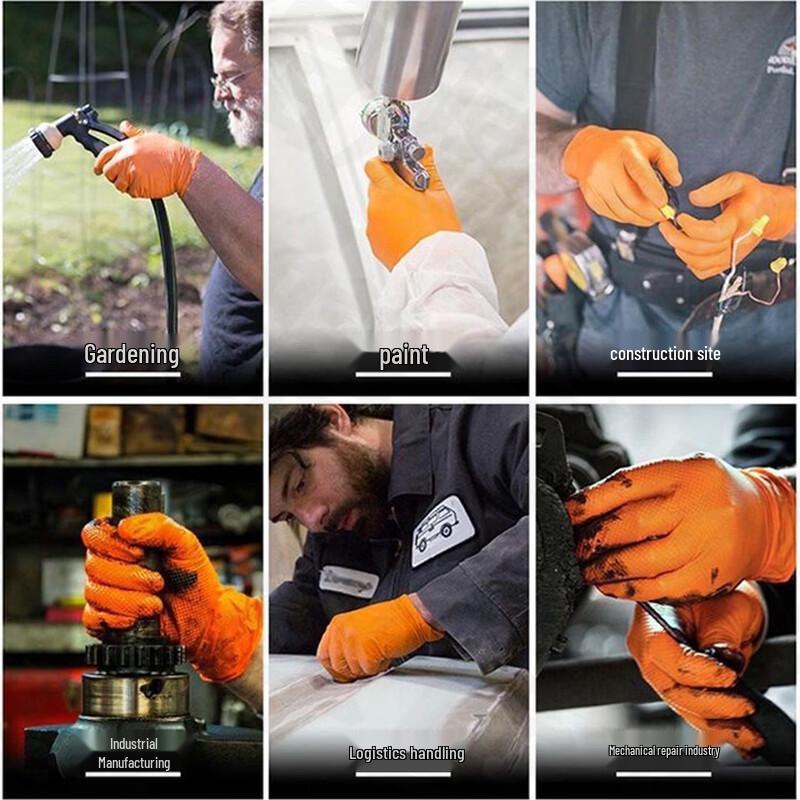 Shixun Industrial Black Diamond Nitrile Gloves