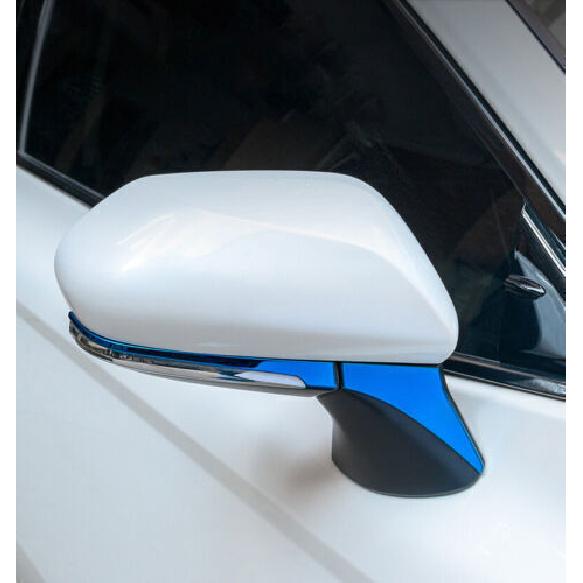 Fit for 2018- Blue Steel Rearview Mirror Decor Strip Trim  Toyota Camry 4PCS