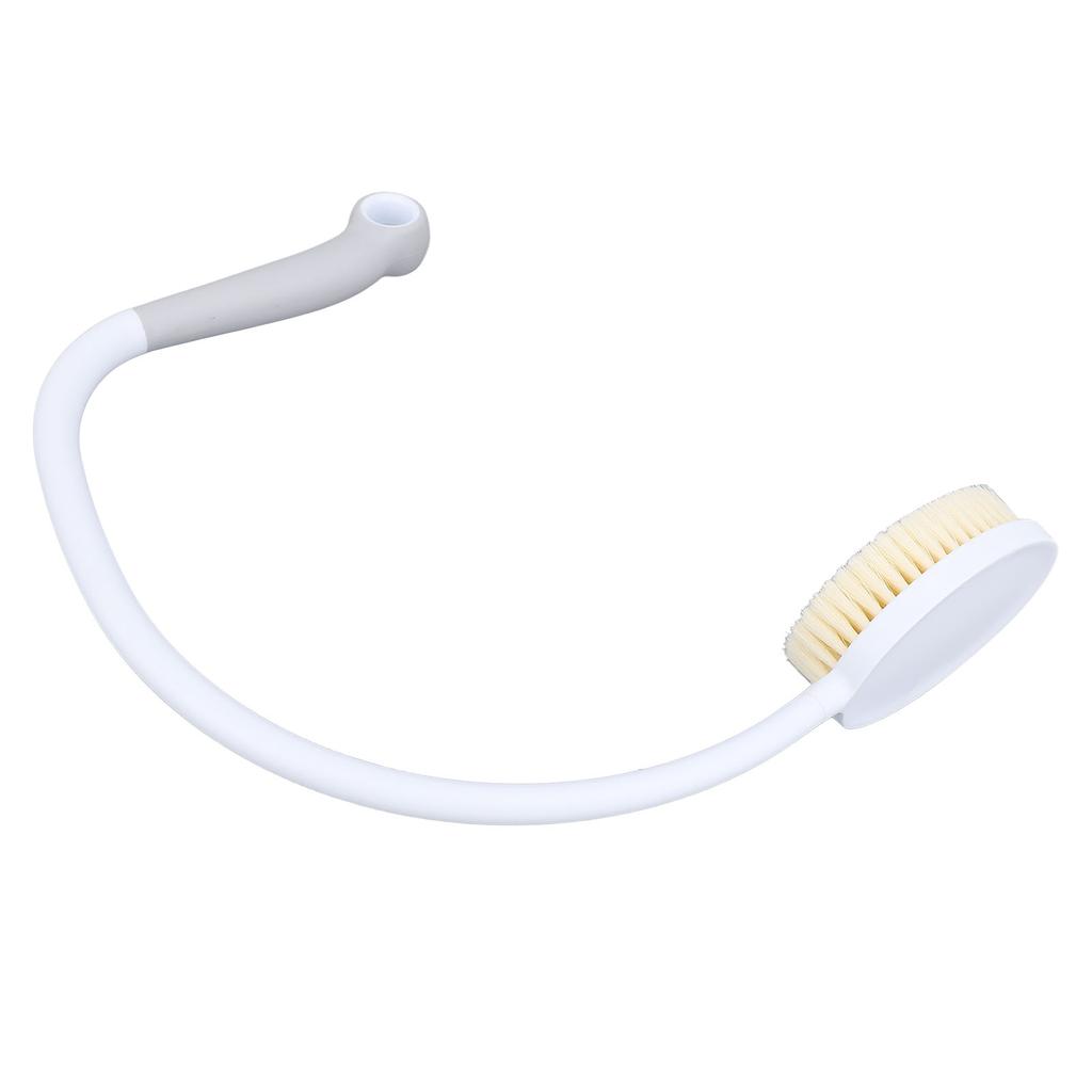Long Curved Handle Bath Brush Non Slip Nylon Bristles Deep Cleaning Body U Shaped Scrubber for Disabled Limited