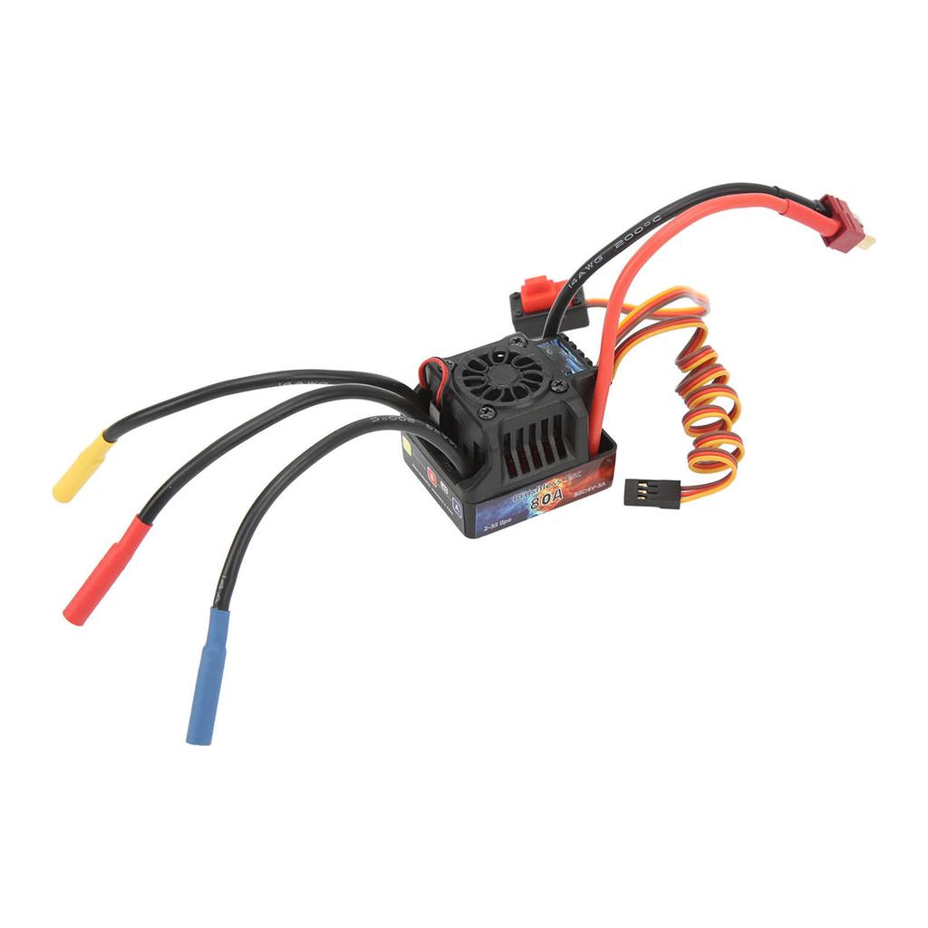 HOBBYFANS ESC Waterproof 80A Brushless ESC for 1 8 1 10 RC Car