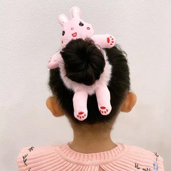 Girl Hair Rope Cartoon Frog Cat Duck Shape High Elasticity Hair Tie Versatile Colorful Hair Accessories