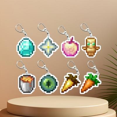 Minecraft Acrylic Pendant Decoration Friends Gift Bag Charms Souvenir