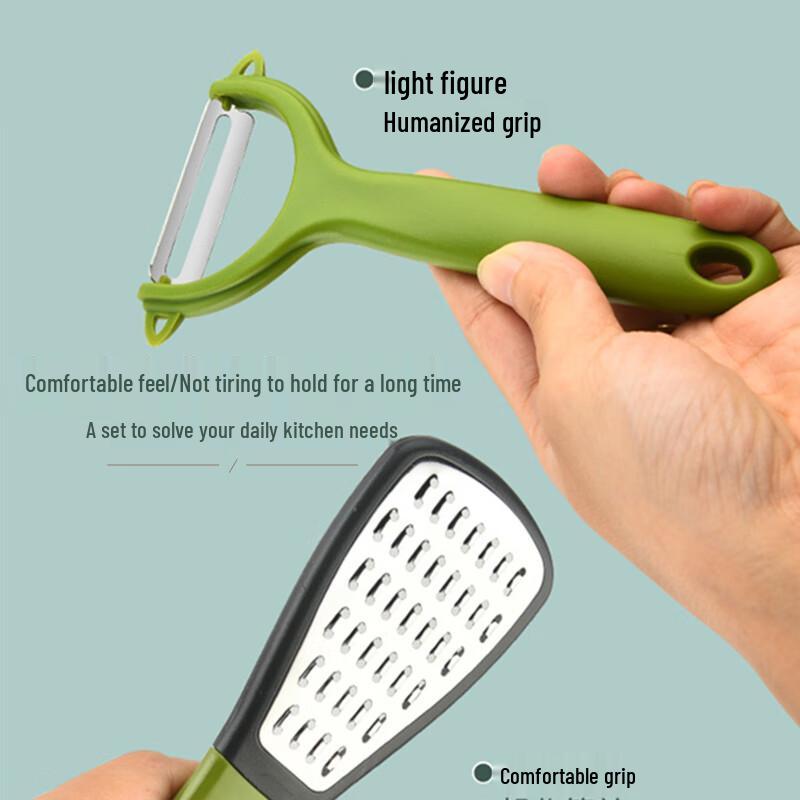 Ji Wang Gu Multifunktionales Schäler- & Hobelset (5er-Pack)