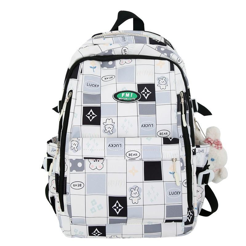 

Small Fresh Junior High School Student Schoolbag Female Primary Students Plaid Large-capacity Backpack Ins Sen Series Korean All-match