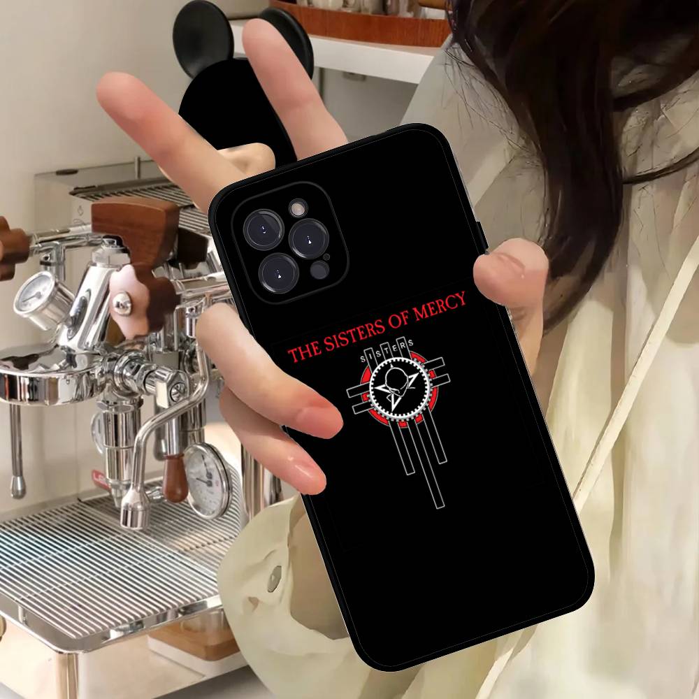 The Sisters Of Mercy Band Phone Case For IPhone 17 Air 16 15 14 Plus 13 12 Mini 11 Pro Max Black Cover
