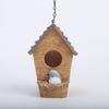 1pc Whimsical Bird Nest Hanging Ornament - Unique Outdoor Garden Yard Decoration, Durable Bird House, Cozy Winter Warm Bird Nest