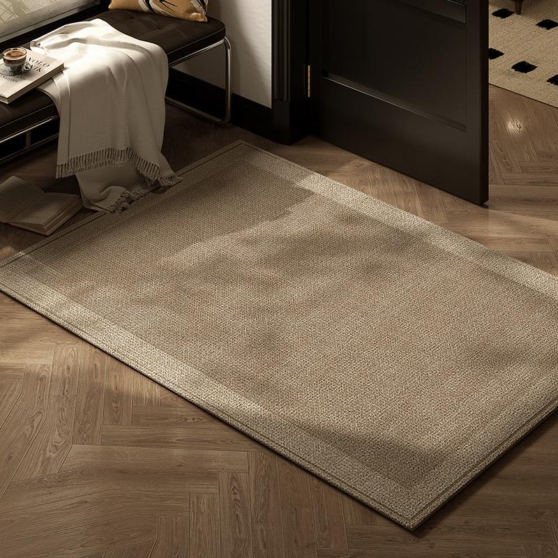 Retro Green Entrance Door Mat Anti Slip Foot Mat for Home Use Living Room Carpet Door Mat