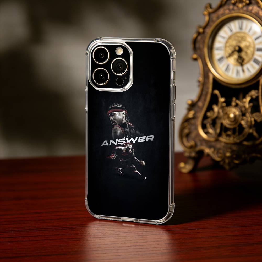 A-Allen Ezail I-Iverson 3 Phone Case For iPhone 17 16 15 14 13 12 11 Mini Pro Max Plus Transparent Cover