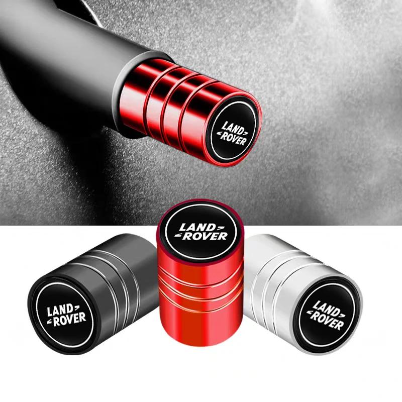 4Pcs Car Tire Valve Stems Cap Aluminum Wheel Air Valve Cover For Land Rover Discovery Defender Range Freelander Evoque SVR Velar XS1