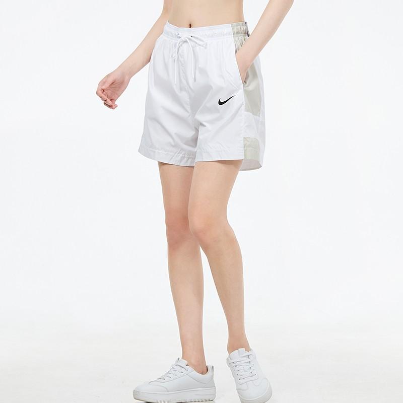 Nike Woven Color Block Casual Sports Shorts Women shorts White CZ9742-100