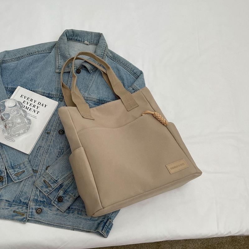 Shoulder Bag Men's Large-capacity Satchel Japanese Canvas Bag Student Class Travel Backpack Women's Casual Messenger Tote Bag