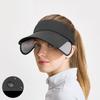 Gorra de Sol Retráctil Ancha de Verano para Corredores Deportivos al Aire Libre Unisex Sombrilla Sombrero de Sol de Secado Rápido